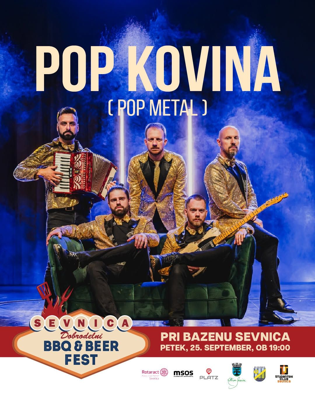 Dobrodelni BBQ & BEER Fest 2026: Pop Kovina, Smokin' Aces, Lenart in Veliki Travni