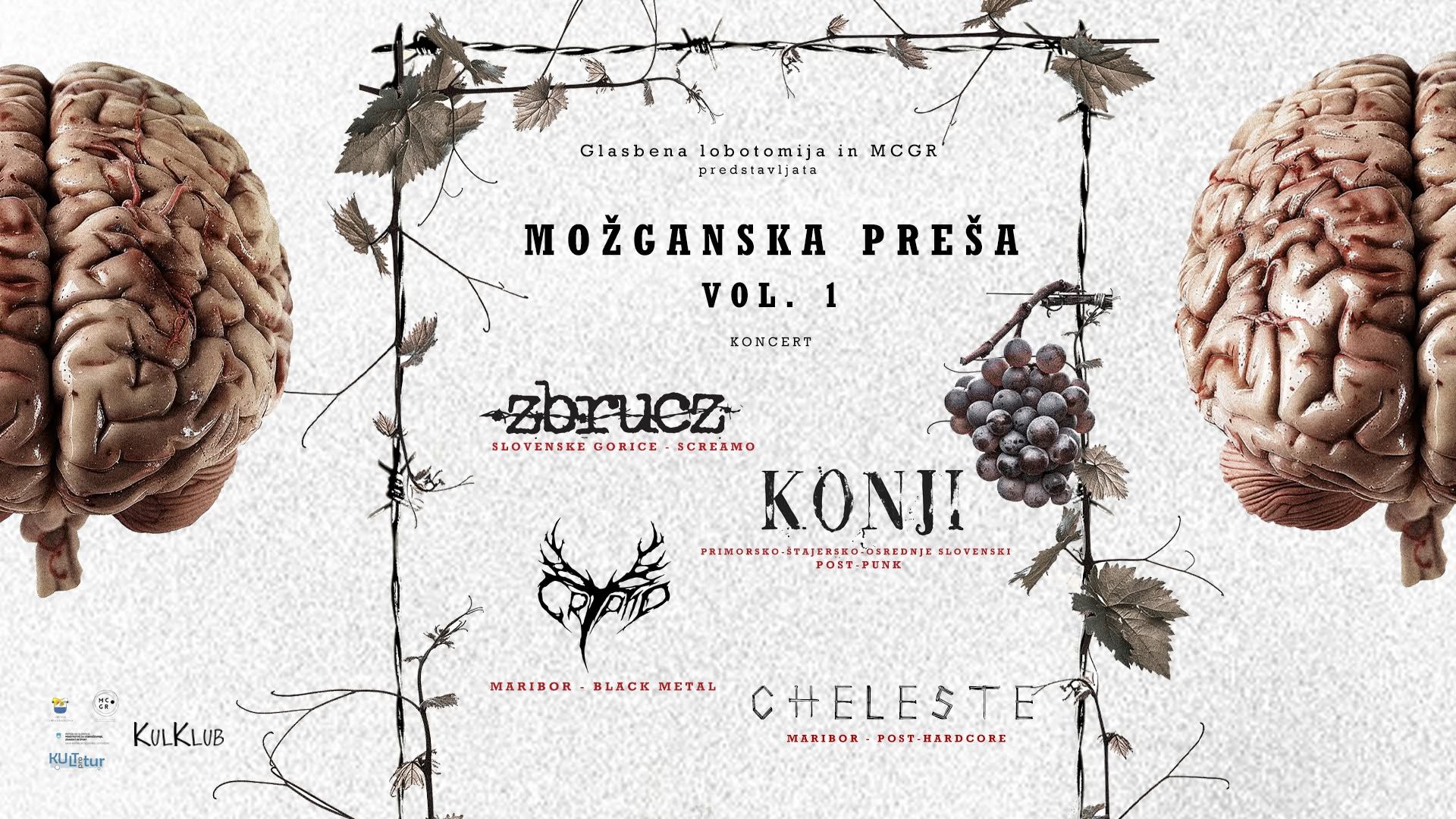 Možganska preša vol. 1: Zbrucz, Cheleste, Konji, Cryptid