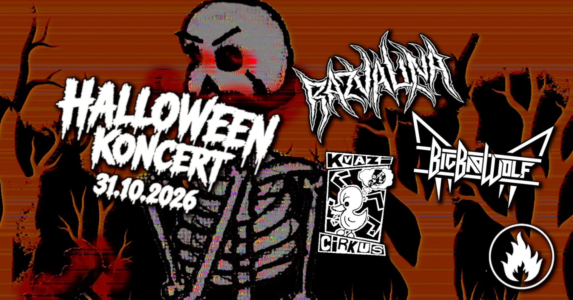 Halloween koncert: Razvalina, Big Bad Wolf, Kvazi Cirkus