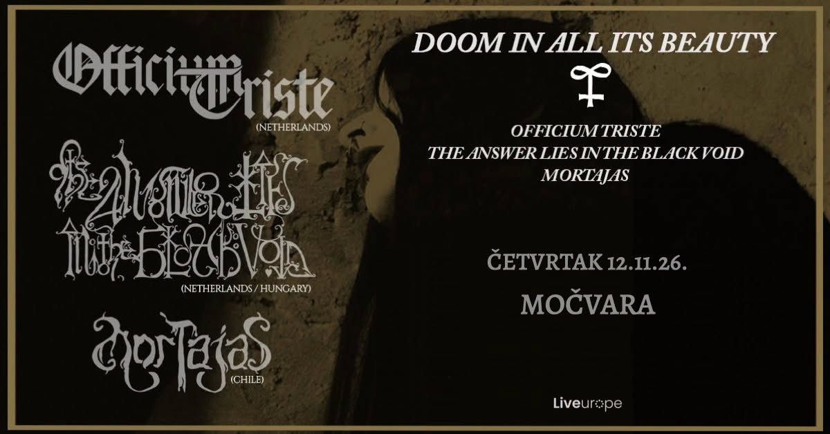 Officium Triste, The Answer Lies in the Black Void, Mortajas