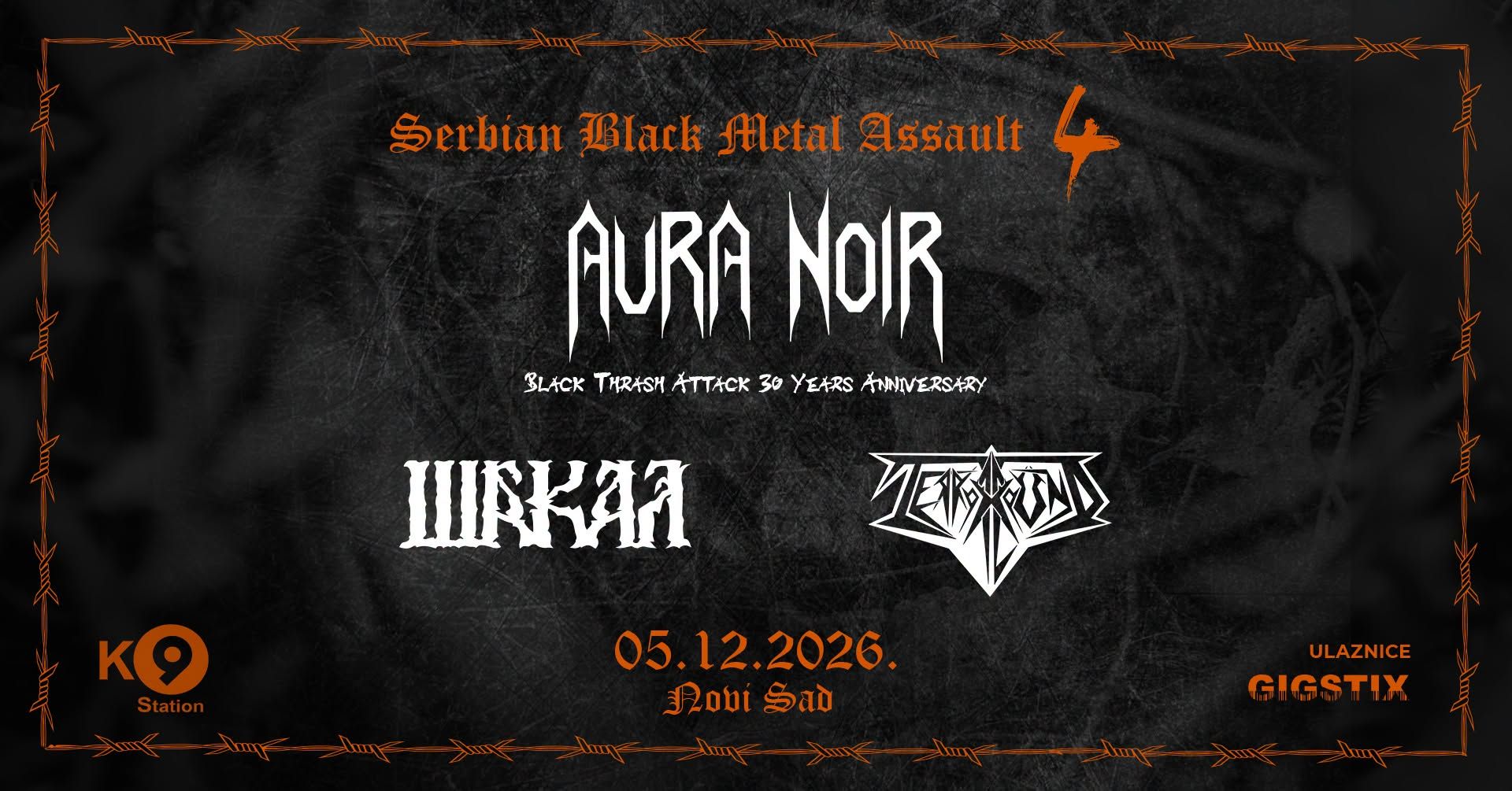 Serbian Black Metal Assault IV: Aura Noir, Šakal, Terrorbound